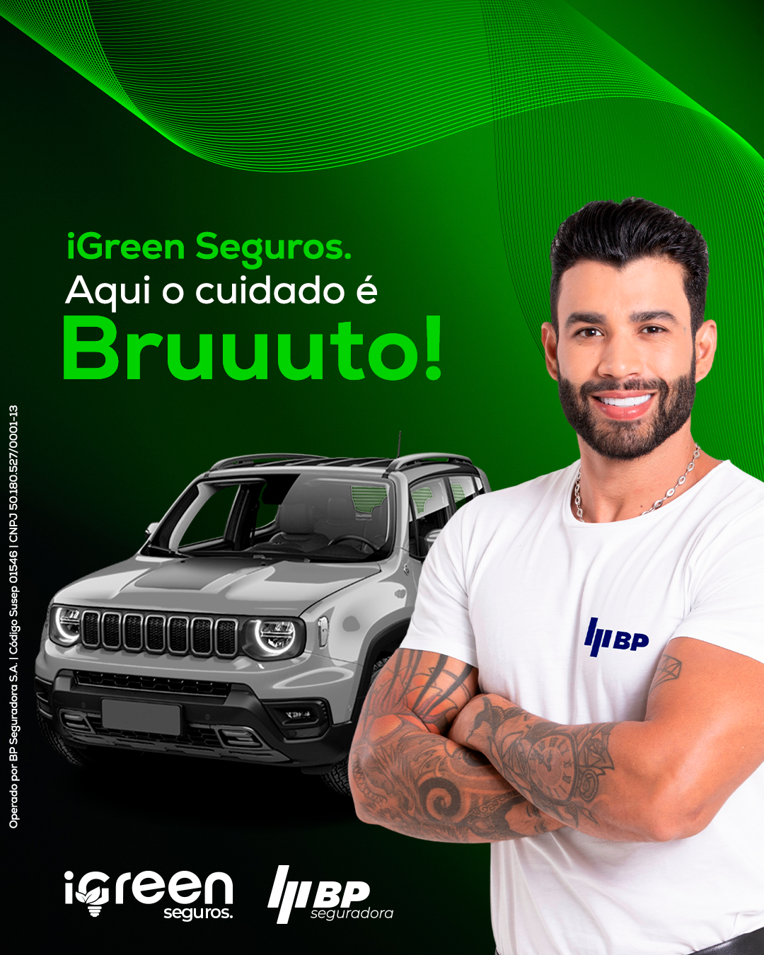 Gusttavo Lima — iGreen Seguros: aqui o cuidado é Bruuuto